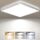 zemty Deckenlampe LED Deckenleuchte Flach, 3Farben - 3000K/4000K/6500K, IP44 Wasserfest Quadrat Badlampe Decke, 2800LM Modern LED Decklit für Flur küche Badezimmer Schlafzimmer Büro,Ø29CM
