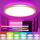 zemty LED Deckenleuchte Dimmbar 30CM, 24W 3200LM RGB Deckenlampe mit Fernbedienung, 3000K-6500K Flach Badezimmer Lampe Decke Wasserfest für Kinderzimmer Schlafzimmer Wohnzimmer Golden