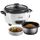 Russell Hobbs Reiskocher klein [medium] 0,8l (inkl. Dampfgarer-Einsatz, Warmhaltefunktion, antihaftbeschichteter Gartopf, Reislöffel & Messbecher) Schongarer für Gemüse & Fisch 27030-56