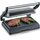 SEVERIN Kontaktgrill für Sandwiches, Steak und als Panini Grill, antihaftbeschichteter Sandwich Maker für fettfreies Grillen, 800 W, metallic grau/schwarz, KG 2394