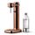 Aarke Carbonator 3, Wassersprudler aus Edelstahl im modernen Kupfer Finish mit BPA-freier 1L PET-Flasche, Sprudelwasserbereiter für Leitungswasser, kompatibel mit 60L CO2-Zylindern