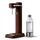 Aarke Carbonator 3 Wassersprudler, Edelstahl-Gehäuse, Sprudelwasserbereiter, inkl. BPA-freier PET-Flasche, kompatibel mit 60 L / 425 g C02 Zylindern, Farbe: Burgundy