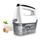Handmixer Elektrisch Handrührgerät 6 Stufen Plus Turbo Kein Spritzen Mixer Handrührer mit Aufbewahrungskiste,5*Edelstahl Zubehör, Weiß 400W Leiser Motor