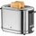 WMF Lono Toaster 2 Scheiben Edelstahl, Doppelschlitz Toaster für große Toastscheiben mit Brötchenaufsatz, 2 Scheiben, XXL-Toast, 7 Bräunungsstufen, 900 W, edelstahl matt