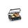 SEVERIN SEVINI PRO Kontaktgrill für Sandwiches, Steak und als Panini Grill, antihaftbeschichteter Sandwich Maker für fettfreies Grillen, mit 7 Automatikprogrammen, 1800 W, schwarz/silber, KG 2395