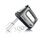 SEVERIN Handmixer, Handrührgerät mit 5 Geschwindigkeitsstufen, praktischer Handrührer mit 2 Edelstahl-Rührbesen und -Knethaken, 400 W, grau-metallic-schwarz / Edelstahl, HM 3832