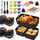 Heißluftfritteuse Zubehör für Ninja Foodi Flexdrawer AF500EU 10,4L - 22 Stück Ninja Airfryer Silikonform Zubehör Set, 1x10,4L & 2x5,2L Airfryer Silikon Einsatz mit Weiteres Dual Ninja Airfryer Zubehör
