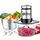 Kitchen in the Box Zerkleinerer Küche Elektrisch 400W Multizerkleinerer, fleischwolf mit 2 Schüsseln(2L+2L) und 2 Bi-Level Edelstahl Klingen, Universalzerkleinerer für Fleisch,Gemüse,Zwiebeln,Obst