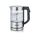 SEVERIN Digitaler Mini Glas Wasserkocher, kompakter Wasserkocher mit Temperaturauswahl, elektrisch, mit Kalkfilter, 0,5L, Edelstahl-gebürstet, Glas, schwarz, WK 3458