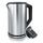 Arendo - Edelstahl Wasserkocher mit Temperatureinstellung 40-100 Grad in 5er Schritten - Doppelwand Design - Modell ELEGANT - 1,5 Liter - 2200 W - Teekocher mit Temperaturanzeige - Silber glänzend