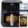 Balter Heißluftfritteuse Airfryer, 5,5 L, Friteuse Heissluftfritteuse XXL mit Sichtfenster, 12 Programme, all-in-1 Air Fryer, inkl. 100 Rezepte, HL-551T