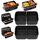 Heißluftfritteuse Zubehör für Ninja Foodi Flexdrawer 10,4l Airfryer AF500EU AF500EUCP, 1x10.4L & 2x5.2L Wiederverwendba Silikonform Ninja AF500de Heissluftfritteuse Einsatz anstelle Backpapier