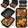 Airfryer Zubehör Für Ninja Foodi Flexdrawer 10,4l Heißluftfritteuse AF500EU, 3Pcs Faltbar Silikonform Heißluftfritteuse Zubehör Für Ninja AF500EU 10,4L Wiederverwendba Auflaufform Anstelle Backpapier