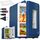 KESSER 2in1 Mini Kühlschrank Kühlbox 15 Liter Kühl und Heizfunktion Tragbarer AC DC 220-240V/12V Steckdose Zigarettenanzünder Warmhaltebox Mini-Thermobox Auto Büros Zimmer Camping Garten, Navyblau