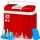 KESSER® 24 Liter Kühlbox | KÜHLT und WÄRMT | Thermo-Elektrische Kühlbox | inklusive 2X Kühlakku & Getränkehalter | 12 Volt und 230 Volt | Mini-Kühlschrank | für Auto und Camping | EEK E | Rot