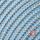Textilkabel für Lampe, Rundkabel, dreiadrig (3x0.75mm²), Leinen-Blau - 3 Meter