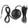 REV Lampenkabel mit Schalter, Fußschalter Lampe, Kabel mit Schalter; Euro Zuleitung, 2m, max. 2A, schwarz