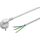 Meister Schutzkontakt-Zuleitung - 3 Meter - weiß - Kunststoffleitung H05VV-F3G1,5 - 3 Adern - IP20 / Anschlussleitung mit Schuko-Stecker / Anschlusskabel / Installationsmaterial / 7434330