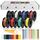 LightingWill 30 AWG 0,05mm² Silikon Elektrokabel Set in 8 Farben, 5 Meter pro Rolle Litzendraht Kabel, Flexibel Verzinntes Kupferkabel für DIY, KFZ, Heiminstallationen und Stromverkabelungen