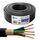 M&G Techno 25m NYY-J 5x1,5 mm² Erdkabel Elektro Strom Kabel Kupfer eindrähtig Made in Germany, 10644, Schwarz