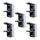 REV AquaStorm SPARSET - 5x Doppelsteckdose - Steckdose Feuchtraum IP55, zweipolig, Aufputz senkrecht, 230V, 16A, anthrazit