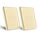 BSEED 2 Pack Touch Lichtschalter 2 Fach 1 Weg Wandschalter Unterputz Lichtschalter mit Glasrahmen 86mm Lichtschalter Gold 500W(Nicht Smart Schalter)