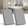 BSEED Lichtschalter 1 Fach 2 Weg Wandschalter gehärtetes Glas Touchscreen-schalter 86mm Unterputzschalter Grau - 2 pack(Nicht Smart Schalter)