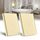 BSEED Lichtschalter 1 Fach 2 Weg Wandschalter gehärtetes Glas Touchscreen-schalter 86mm Unterputzschalter Golden - 2 pack(Nicht Smart Schalter)