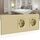 BSEED Touch Lichtschalter mit Schuko Steckdose mit LED Anzeiger 1 Fach 2 Wege Glas Lichtschalter mit Doppelt Wandsteckdosen Golden 228mm