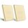 BSEED 2 Pack Touch Lichtschalter 3 Fach 1 Weg Wandschalter Unterputz Lichtschalter mit Glasrahmen 86mm Lichtschalter Gold 500W(Nicht Smart Schalter)
