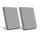 BSEED 2 Pack Touch Lichtschalter 2 Fach 1 Weg Wandschalter Unterputz Lichtschalter mit Glasrahmen 86mm Lichtschalter Grau 500W(Nicht Smart Schalter)