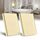 BSEED Lichtschalter 2 Fach 2 Weg Wandschalter gehärtetes Glas Touchscreen-schalter 86mm Unterputzschalter Golden - 2 pack(Nicht Smart Schalter)