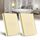 BSEED Lichtschalter 3 Fach 2 Weg Wandschalter gehärtetes Glas Touchscreen-schalter 86mm Unterputzschalter Gold - 2 pack(Nicht Smart Schalter)