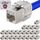 HB-DIGITAL 24x CAT 8 Keystone RJ45 Modul Buchse für starre LAN Kabel - GHMT Zertifiziert - 40 Gbit/s AWG 22-26 werkzeuglos LSA vollgeschirmt STP vergoldete Kontakte für Patchpanel und Netzwerkdose