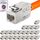 HB-DIGITAL 24x CAT 6a Keystone RJ45 Modul Buchse für starre LAN Kabel - GHMT Zertifiziert - 10 Gbit/s AWG 23-26 werkzeuglos LSA vollgeschirmt STP vergoldete Kontakte für Patchpanel Netzwerkdose