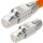 HB-DIGITAL 2x CAT 7 RJ45 Stecker Netzwerkstecker für starre LAN Kabel Verlegekabel Ethernet - werkzeuglos LSA - 10 Gbit/s AWG 22-24 vollgeschirmt STP 50μ vergoldete Kontakte