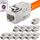 HB-DIGITAL 12x CAT 6a Keystone Modul Jack - GHMT zertifiziertes RJ45 Buchse STP 500MHz 10Gbit/s LSA werkzeuglos Kupplung Netzwerk Einbaubuchse für Patchpanel Ethernet LAN Verlegekabel