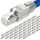 HB-DIGITAL 48x CAT 8 RJ45 Stecker Netzwerkstecker für starre LAN Kabel Verlegekabel Ethernet - werkzeuglos LSA - 40 Gbit/s AWG 22-26 vollgeschirmt STP 50μ vergoldete Kontakte