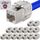 HB-DIGITAL 16x CAT 8 Keystone RJ45 Modul Buchse für starre LAN Kabel - GHMT Zertifiziert - 40 Gbit/s AWG 22-26 werkzeuglos LSA vollgeschirmt STP vergoldete Kontakte für Patchpanel und Netzwerkdose