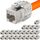 HB-DIGITAL 24x CAT 7 Keystone RJ45 Modul Buchse für LAN Kabel 10 Gbit/s bis 600 MHz AWG 22-24 werkzeuglos LSA vollgeschirmt STP Einbaubuchse für Patchpanel und Netzwerkdose