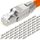 HB-DIGITAL 48x CAT 7 RJ45 Stecker Netzwerkstecker für starre LAN Kabel Verlegekabel Ethernet - werkzeuglos LSA - 10 Gbit/s AWG 22-24 vollgeschirmt STP 50μ vergoldete Kontakte