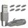 RedStar24 RJ45 Stecker Werkzeuglos CAT 7 – Netzwerkstecker für Verlegekabel AWG 22-24 – CAT7 CAT6a LAN Kabel Netzwerkkabel Ethernet – Geschirmt – LSA feldkonfektionierbar – 10 Gbps – 8 Stück