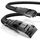 CSL 0,5m 50cm CAT8.1 Netzwerkkabel Flach 40 Gbits, Baumwollmantel LAN Kabel Patchkabel, CAT8 Gigabit RJ45 Ethernet Cable, 40000 Mbits Geschwindigkeit, Flachbandkabel, Verlegekabel, CAT6 CAT7
