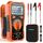 Crenova Digital multimeter, TRMS Voltmeter Ammeter Auto-Range 6000 Zähler Ohmmeter, misst Spannung Kapazität Temp Wiederstand mit Large LCD-Anzeige und Hintergrundlicht, for Automotive, Elektrike