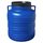 plasteo 20-Liter-Weithalsfass Deckelfass Blau Kunststoff Lagerfass mit Henkel und Schraubdeckel