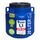 plasteo® 20 Liter Weithalsfass mit Deckel und Griffen Eckig Blau, Lebensmittelecht und BPA-Frei, Futtertonne Kunststofffass Universalfass Deckelfass Wasserfass Regentonne Lagerfass, Blau