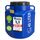 plasteo® 40 Liter Weithalsfass mit Deckel und Griffen Eckig Blau, Lebensmittelecht und BPA-Frei, Futtertonne Kunststofffass Universalfass Deckelfass Wasserfass Regentonne Lagerfass, Blau