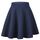 Dressever Damen Basic Vielseitige Dehnbaren Informell Casual Mini Hohe Taille A-Linie Tennisrock Tanzrock Navyblau Medium