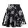Dressever Damen Basic Vielseitige Dehnbaren Informell Casual Mini Hohe Taille A-Linie Tennisrock Tanzrock Floral Small