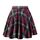 Dressever Damen Basic Vielseitige Dehnbaren Informell Casual Mini Hohe Taille A-Linie Tennisrock Tanzrock Red Plaid Large